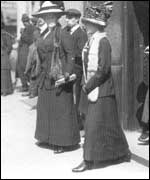 Relatives leaving White Star offices in London