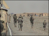 Blazej following troops