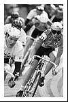 Robert Millar takes a left-hand bend
