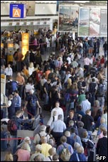 Aeroporto de Frankfurt ontem