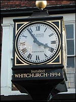 One of the many JB Joyce clocks in Whitchurch