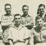 clifford spencer w a green g w firth tom redfern h mccluskey in POW camp in Italy 16 May 1943