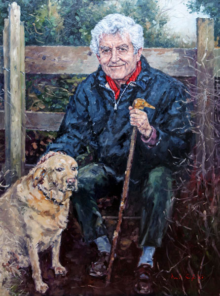 David Griffiths' painting of Rhodri Morgan. Image courtesy of the artist