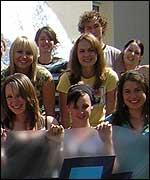 There's me, hiding at the back