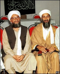 Ayman al-Zawahiri e Osama Bin Laden (foto de arquivo)
