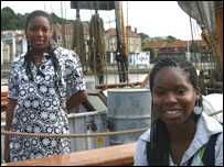 Saphra Ross and Nadia Waithe sailed on Amistad