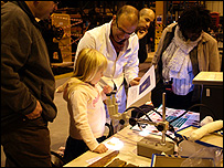 Museum visitors