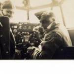 My father an another airman (unknown) in the cockpit of (I believe) a Mosquito in about 1942 or 43 in Nova Scotia, Canada