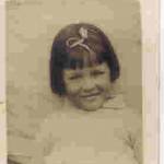 Eileen aged 4, this the phot sent to her father who at the time was stationed in Basra and had not seen her since she was just a few weeks old.