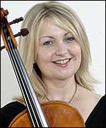 Highly Strung String Quartet's Sian Evans.