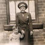 With Mum at Tipton Street.