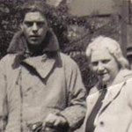 My father HAW Beck with his Mother, my grandmother on leave at home in Tottenham London