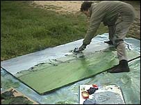 Colin Self creating his Picture Of Norfolk