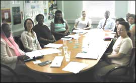 International centre steering group.