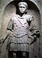 A section of a Roman wall at Colchester