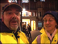 Steve and Judi Jay on the Cornhill, Ipswich