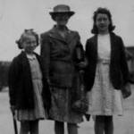 Madeleine with Miss Ratcliffe and Lilian McGuiness 1945
