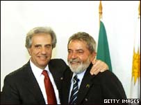 Tabaré Vázquez and Luiz Inácio Lula da Silva