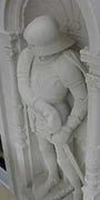 Statue of Harry Hotspur on building