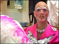 Craig Cowdroy in his dressing room