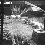 This is our shelter in Oxford Close 1940, that I shared with my family and about twenty large spiders. I did'nt like spiders.