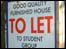 Letting agent's sign