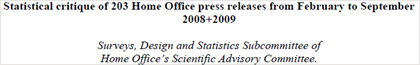 Screenshot of Home Office report