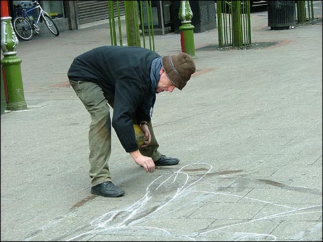 Julian Beever in Birmingham - Day 1