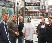 Birmingham Boys in Brown on the Reeperbahn