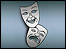 Comedy and tragedy theatre masks