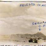 May 1943 - Priest in action near Hamman Lif, Tunisia. Note: the 2 “Tits” or Pimples where the Germans had observation posts well dug in. Near this position Bombardier Arthur Ward hit with the 15 Browning, together with many other machine guns, a German ME 110. The plane crashed nearby.