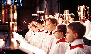 Choir boys at King's College, Cambridge (archive image)