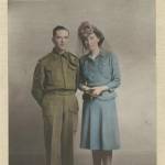 Wedding of Irene May Chatfield and Jack Ward, East Grinstead, West Sussex, December 29, 1943