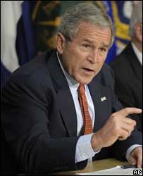 O presidente dos Estados Unidos, George W. Bush, nesta sexta-feira