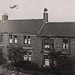 A barrage balloon in North Shields
