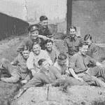 1937 East Surrey Band Boys Colchester Peter Rivron, Bob Forshaw, Pte Scovell, Tommy Maclarty, Frederick Austin, Cecil Warn, Jock Bryce, Ronnie Woolard, Pte Philips