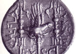 Earliest legionary eagle - a coin of C Valerius Flaccus