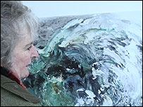 Maggi Hambling in her studio in Suffolk
