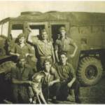 My Gun CrewRear L to R: Dvr. Bradley, Me, Bdr. BakerFront L to R: Gnr. Barnes, Mathieson, Moore