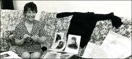 Pat Midgely and her collection of memorabilia