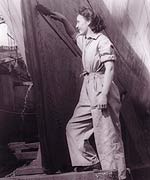 Woman shipyard worker