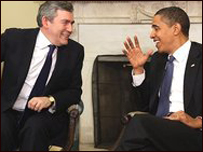 Hai ông Gordon Brown và Barack Obama