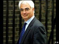 Alistair Darling, ministro das Finanças britânico