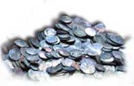 A phototgraph showing various coins of all denominations