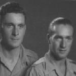Bill Cheall with friend and comrade Charlie Lee. The latter fell at Sicily. Bill Cheall with friend and comrade Charlie Lee. The latter fell at Sicily.