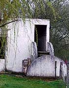 Detail of the boathouse entrance.