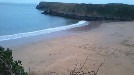 Barafundle beach.