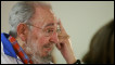 Fidel Castro durante visita à Universidade de Havana em novembro