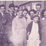 The Gardner family in 1948 The writer of the letter (Eddie Gardner) is on thelefthand side of the picture with his brother Ron (RAF) in front and his mother Beatrice in front of him.