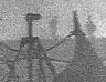 A ship is destroyed at the Battle of Heligoland Bight, 1914